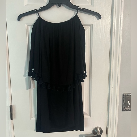 TRINA TURK Womens New Black Strapless Sheath Dress tassel size small - Picture 5 of 5